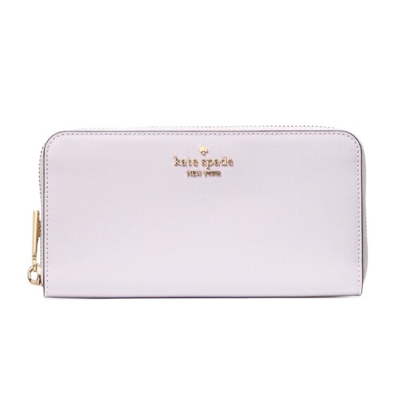 New Kate Spade Madison Saffiano Leather Large Continental Wallet Pastel Lavender - Picture 1 of 3